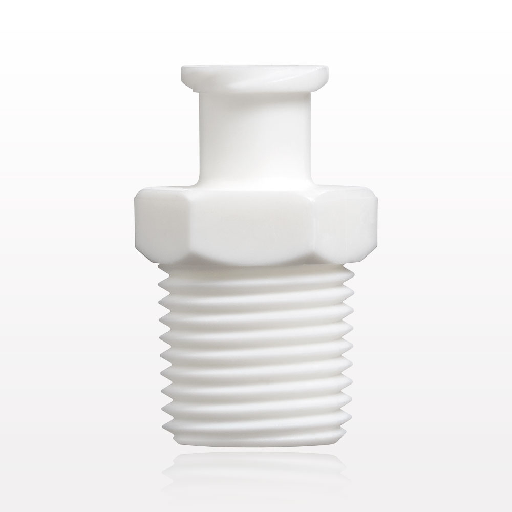 Threaded Connector, Female Luer Lock, White