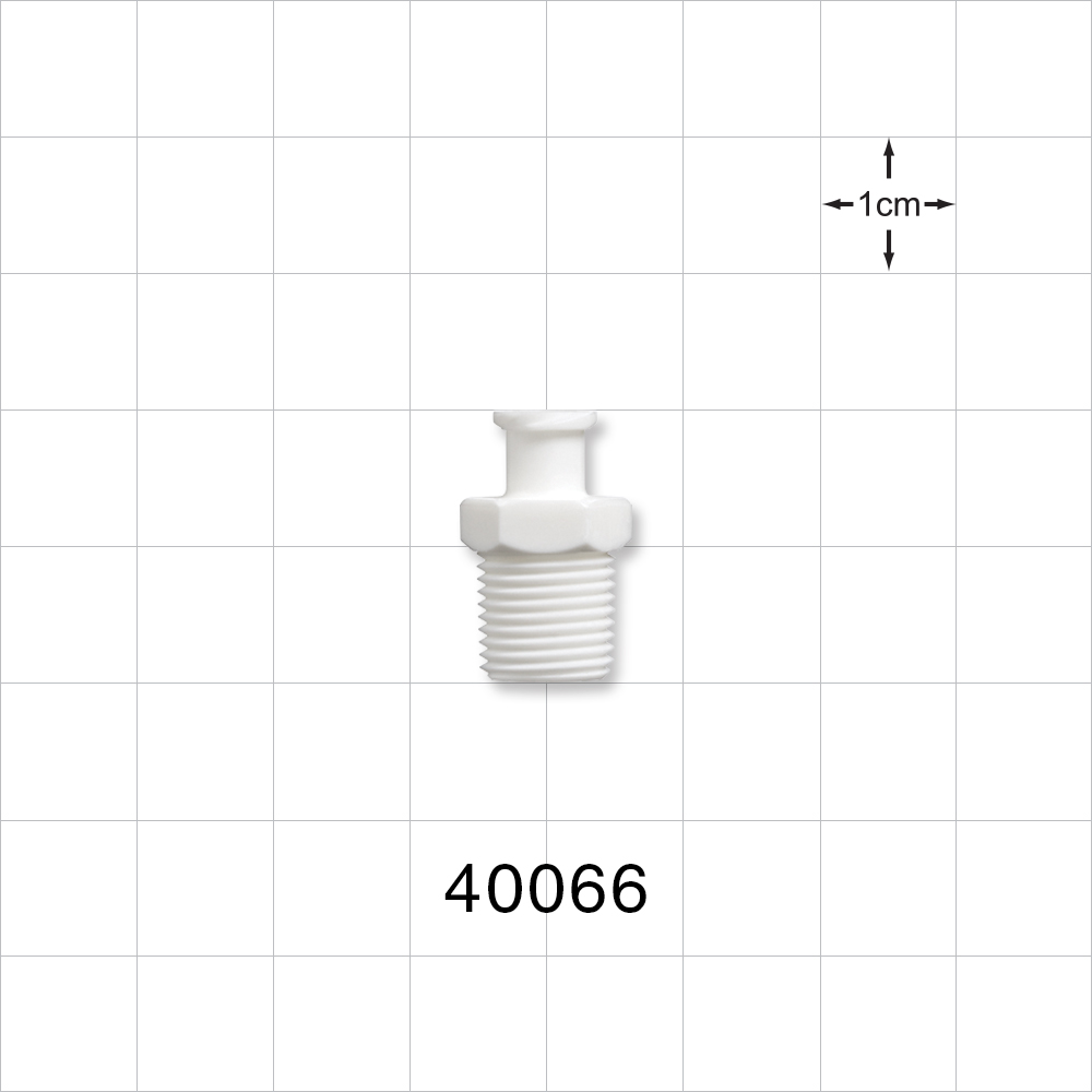 Threaded Connector, Female Luer Lock, White