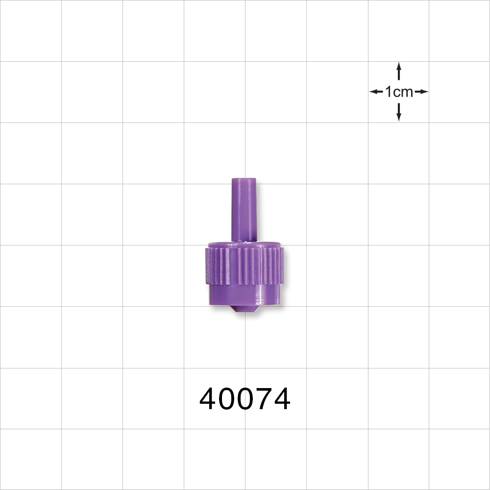 Male ENFit® Connector, Purple