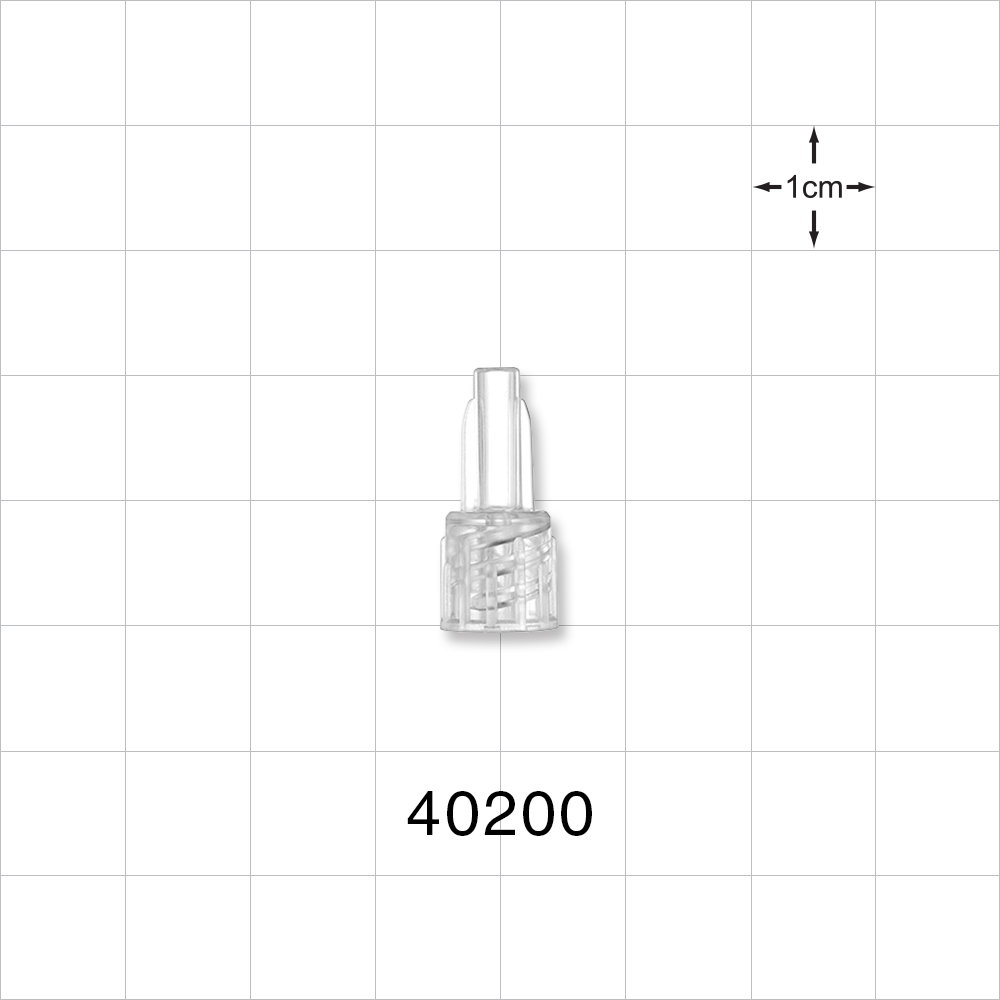 Male Lock NRFit™ Connector, Clear