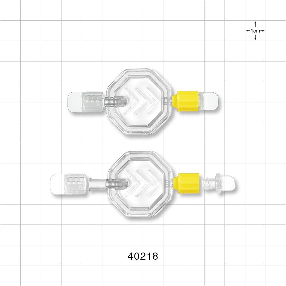 Hydrophilic Filter, NRFit™ Female Inlet, NRFit™ Male Outlet, Non-Vented Caps