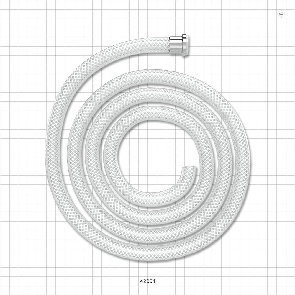 Molded Sanitary Flange Component, AdvantaSil® APSH Braid-Reinforced Silicone Tubing