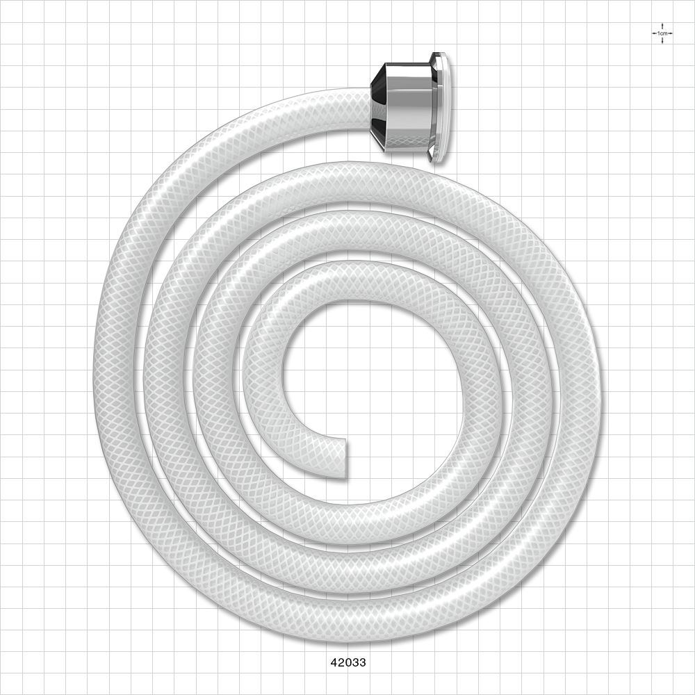 Molded Sanitary Flange Component, AdvantaSil® APSH Braid-Reinforced Silicone Tubing