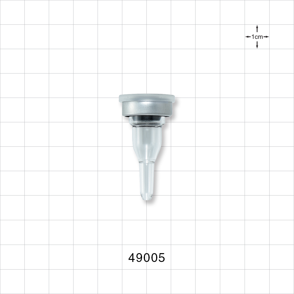 Injection Site Bag Port with Sterilization Ring and Cap