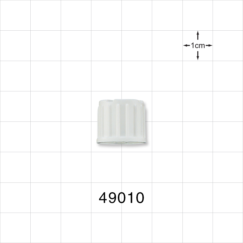 Discontinued Cap for Dialysis Connector, Vented, White