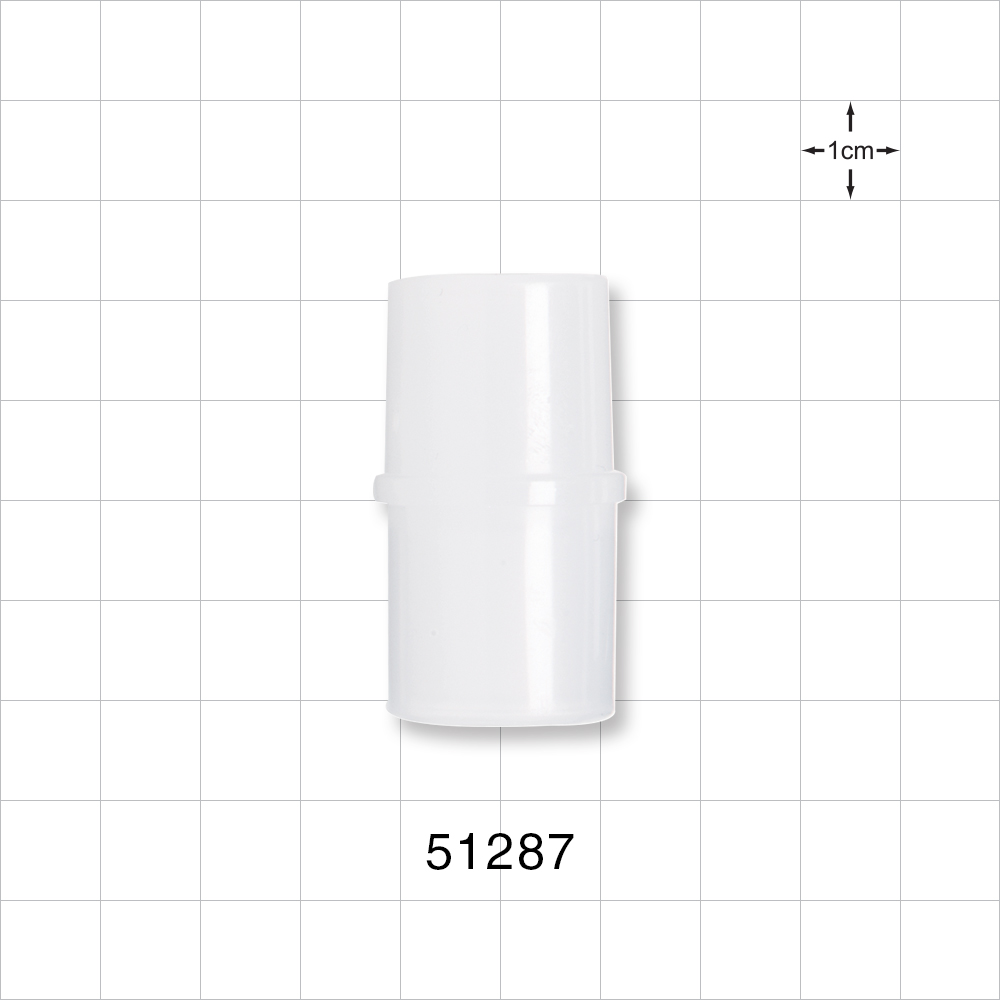 Straight Connector, Tubing Port, Natural