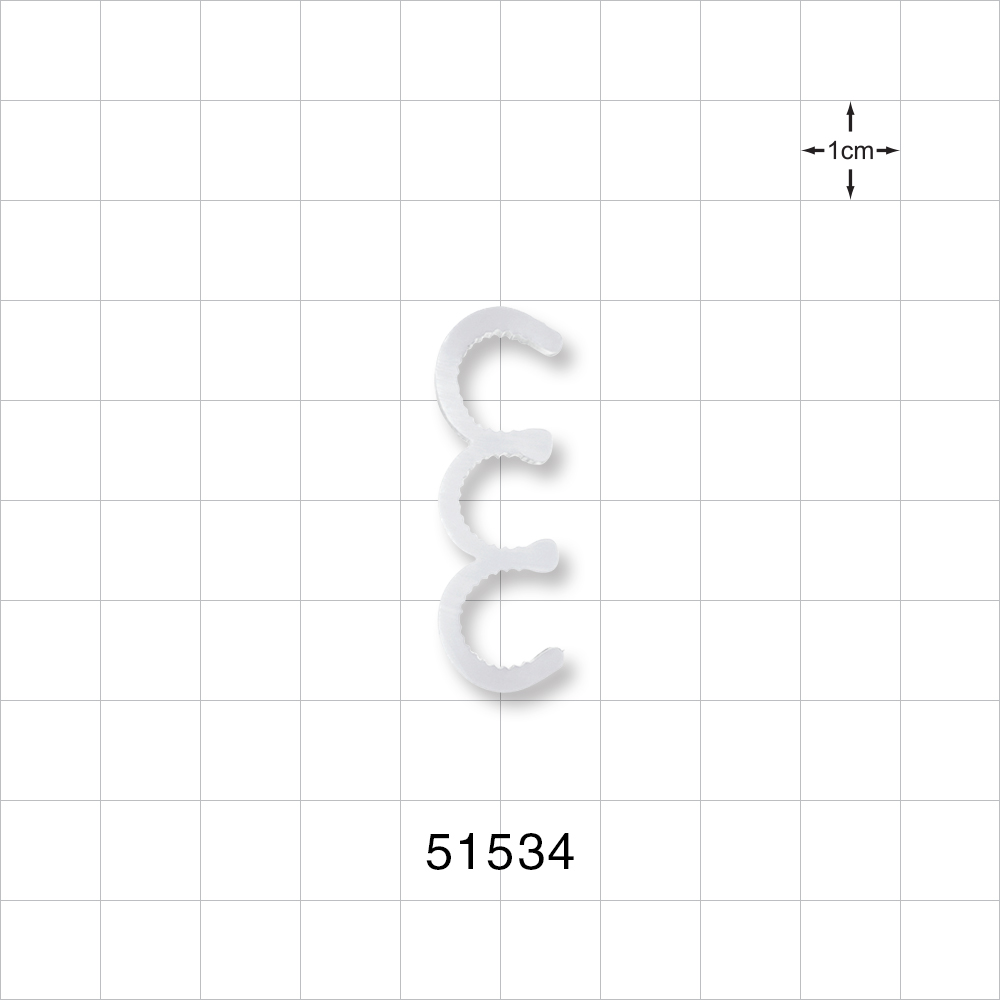 3-Channel Multi-Cavity Clip, Natural