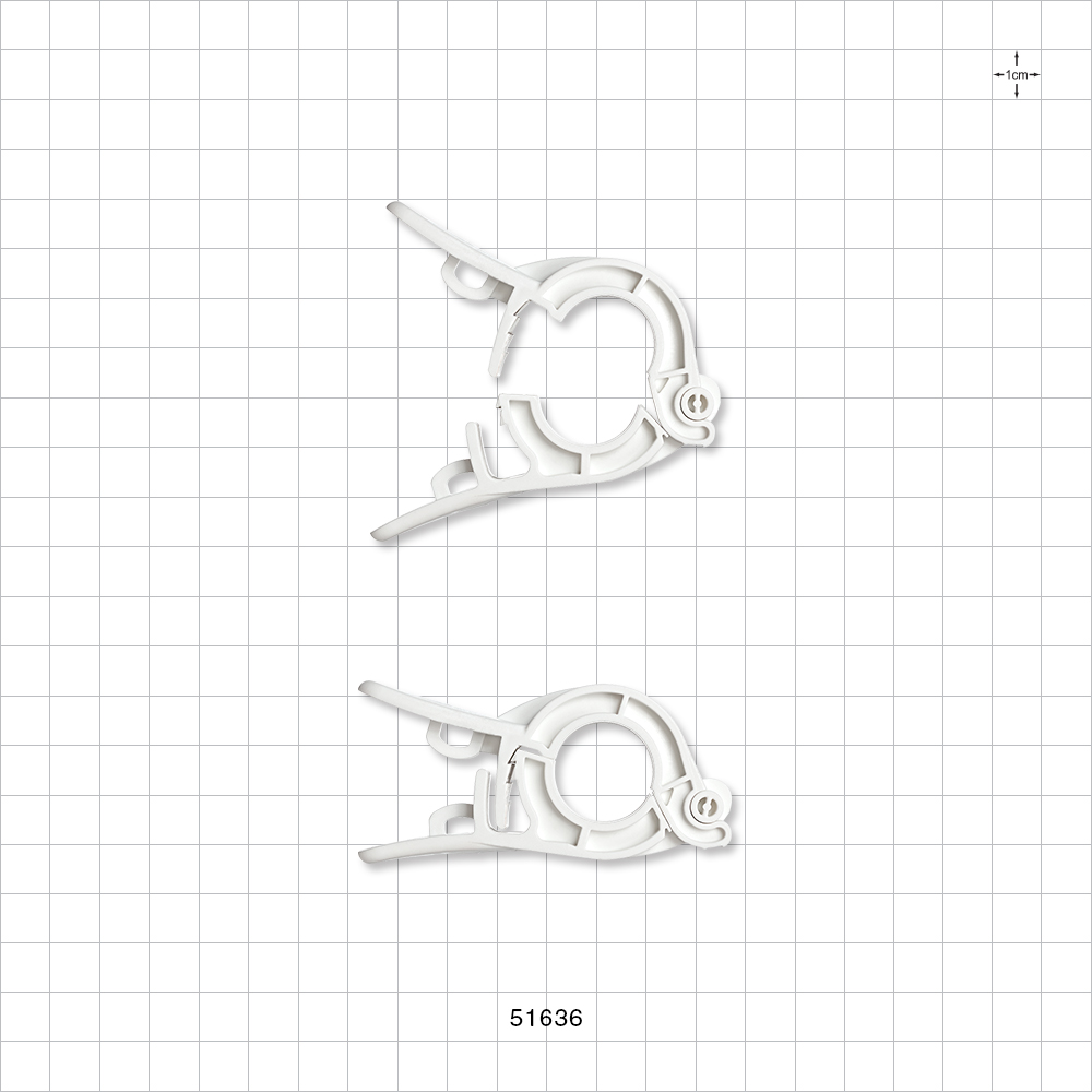 PharmaLok™ Non-Reopening Clamp, White