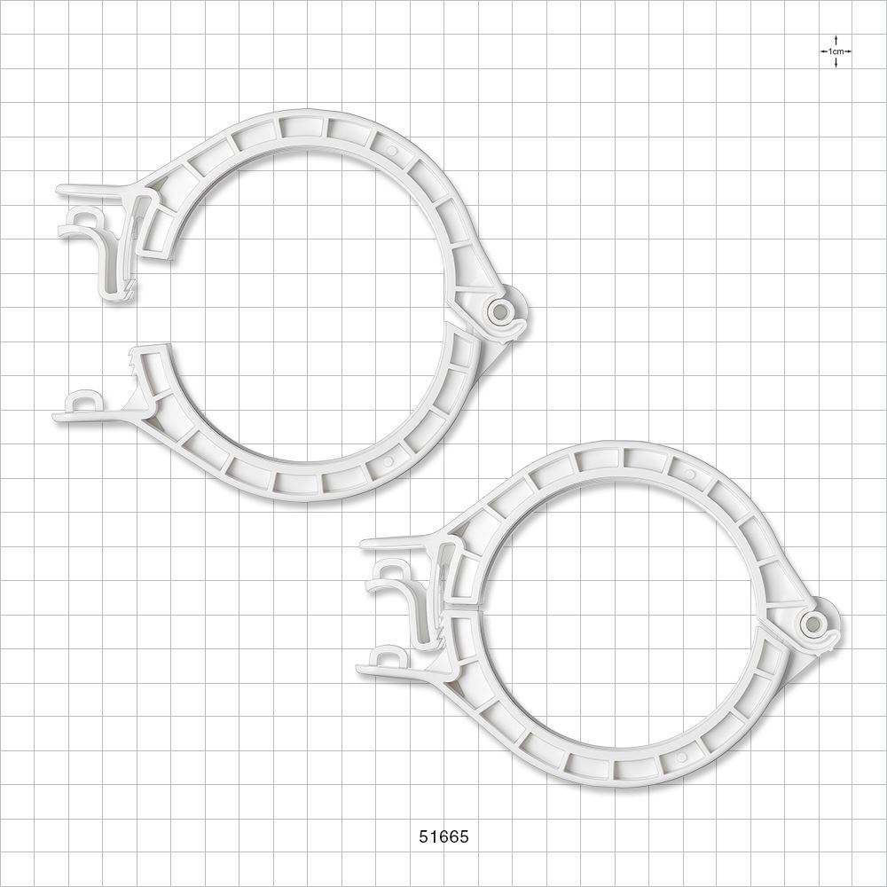 PharmaLok™ Clamp, White