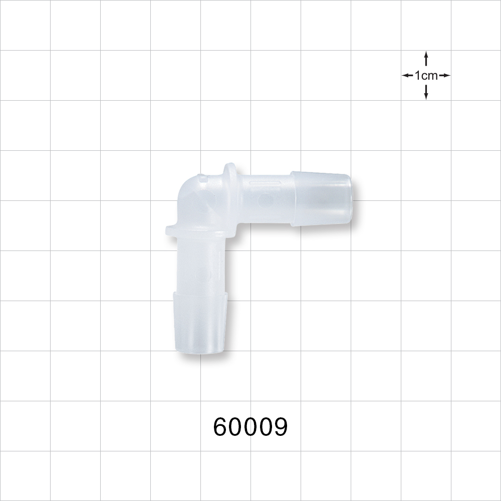 Elbow Connector, Barbed, Natural