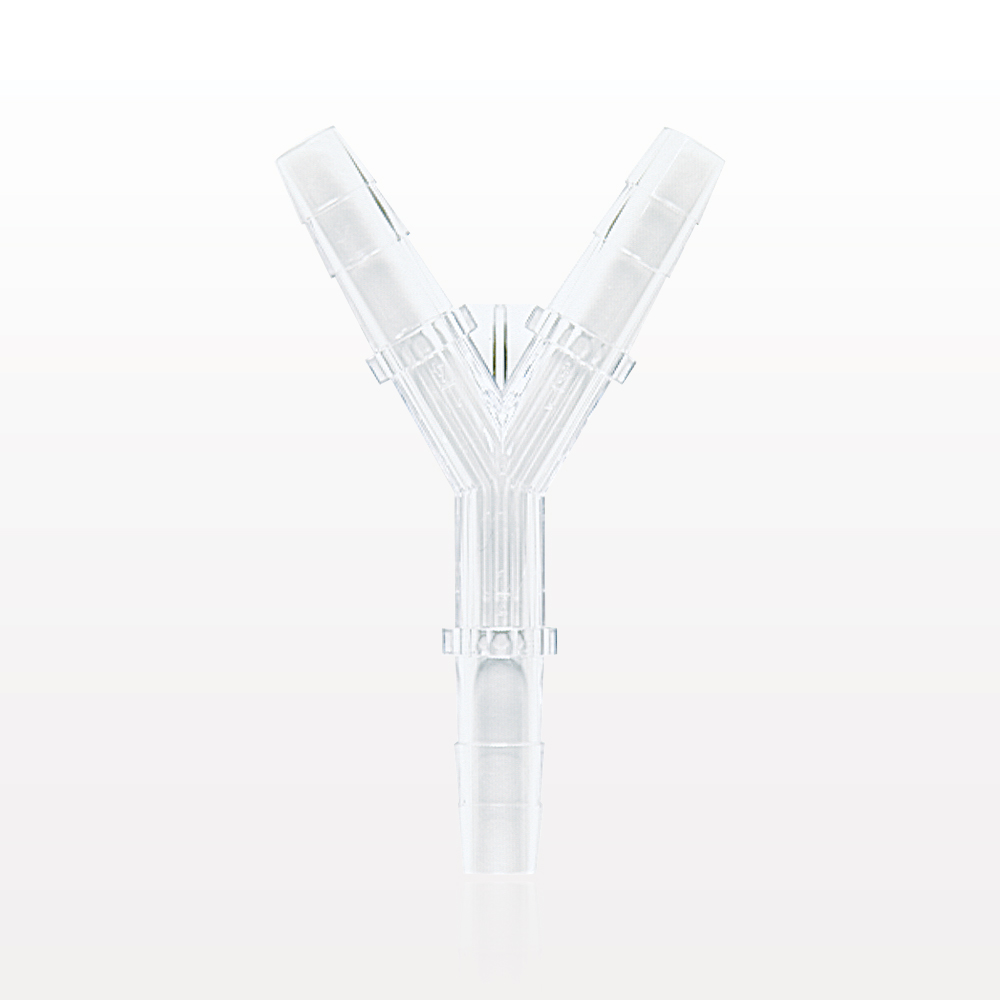 Y Connector, Barbed, Clear