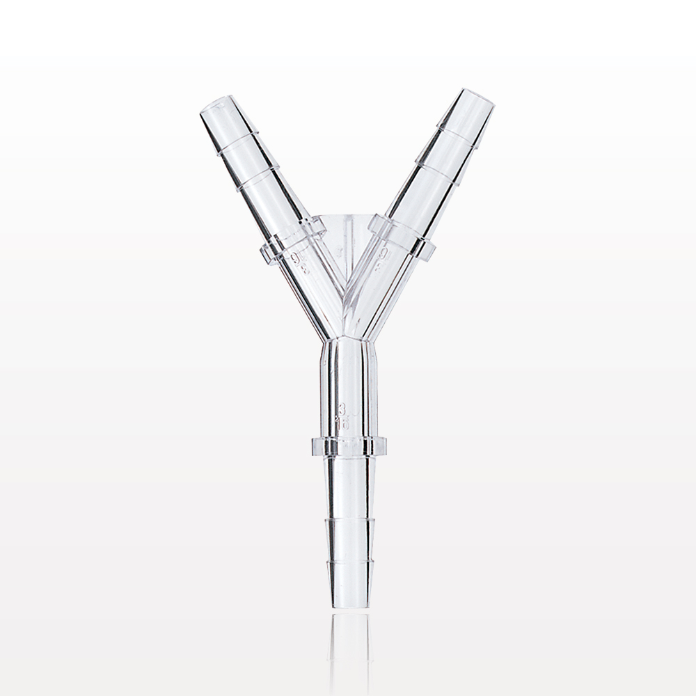 Y Connector, Barbed, Clear