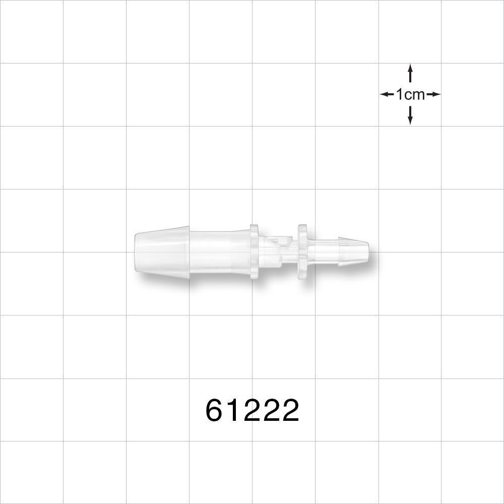 Straight Connector, Reducer, Barbed, Natural