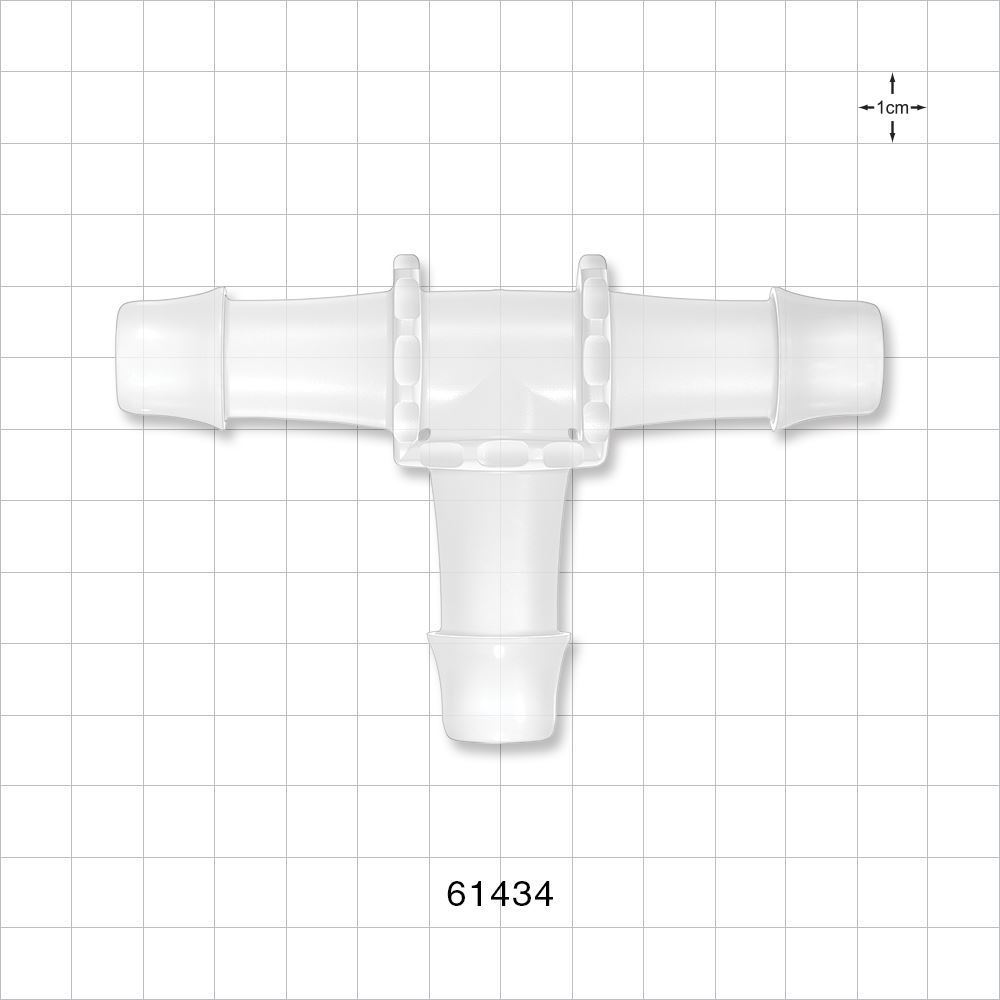 T Connector, Barbed, Natural