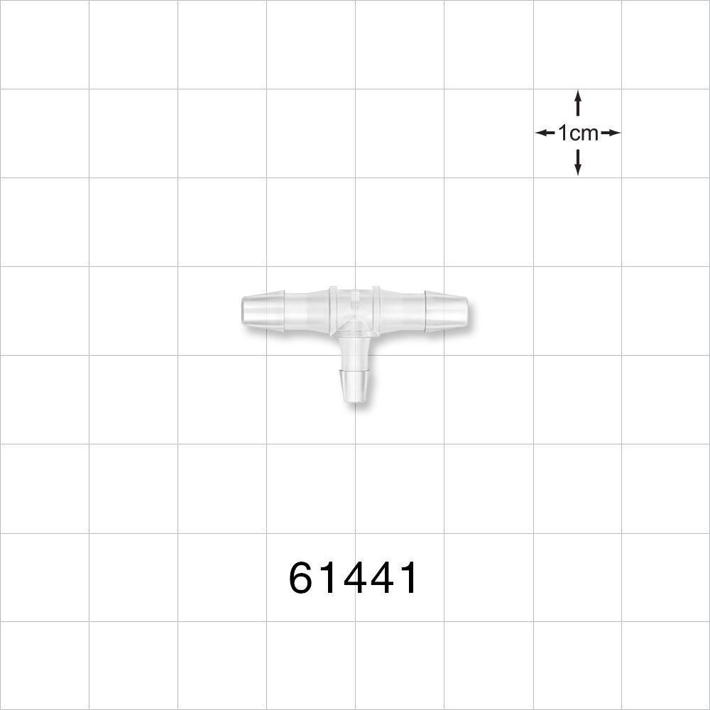 T Connector, Reducer, Barbed, Natural