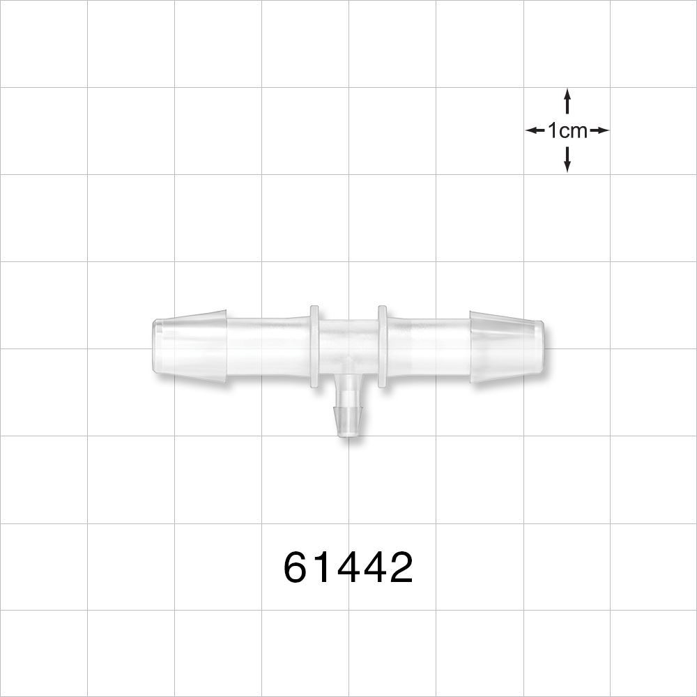 T Connector, Reducer, Barbed, Natural