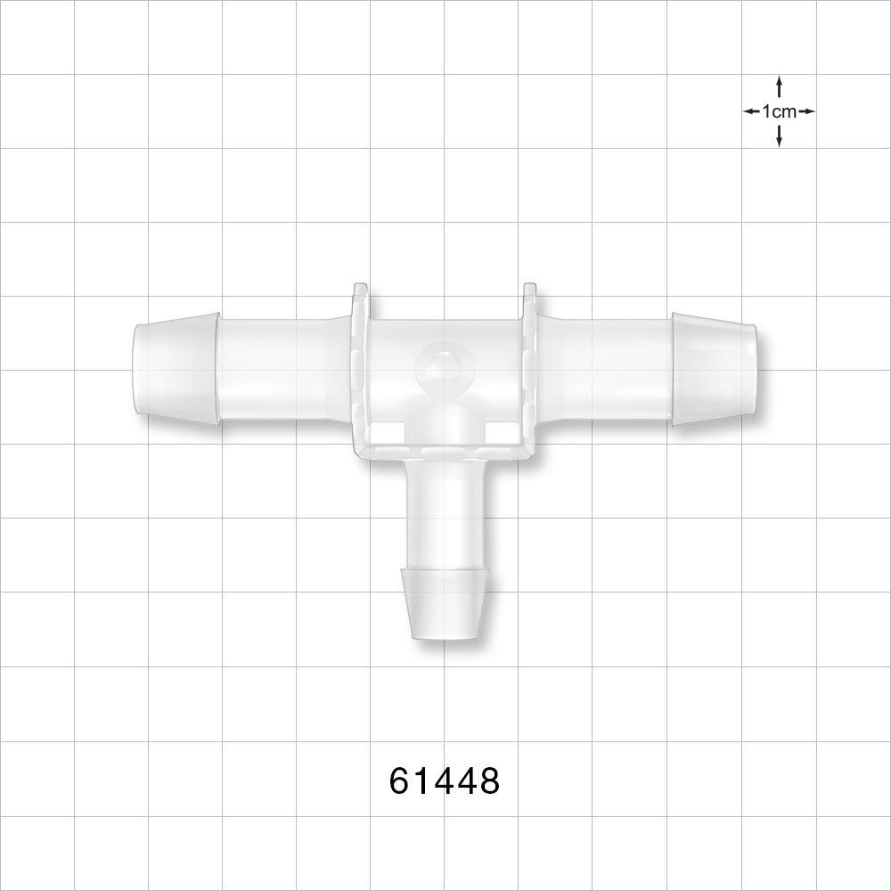 T Connector, Reducer, Barbed, Natural