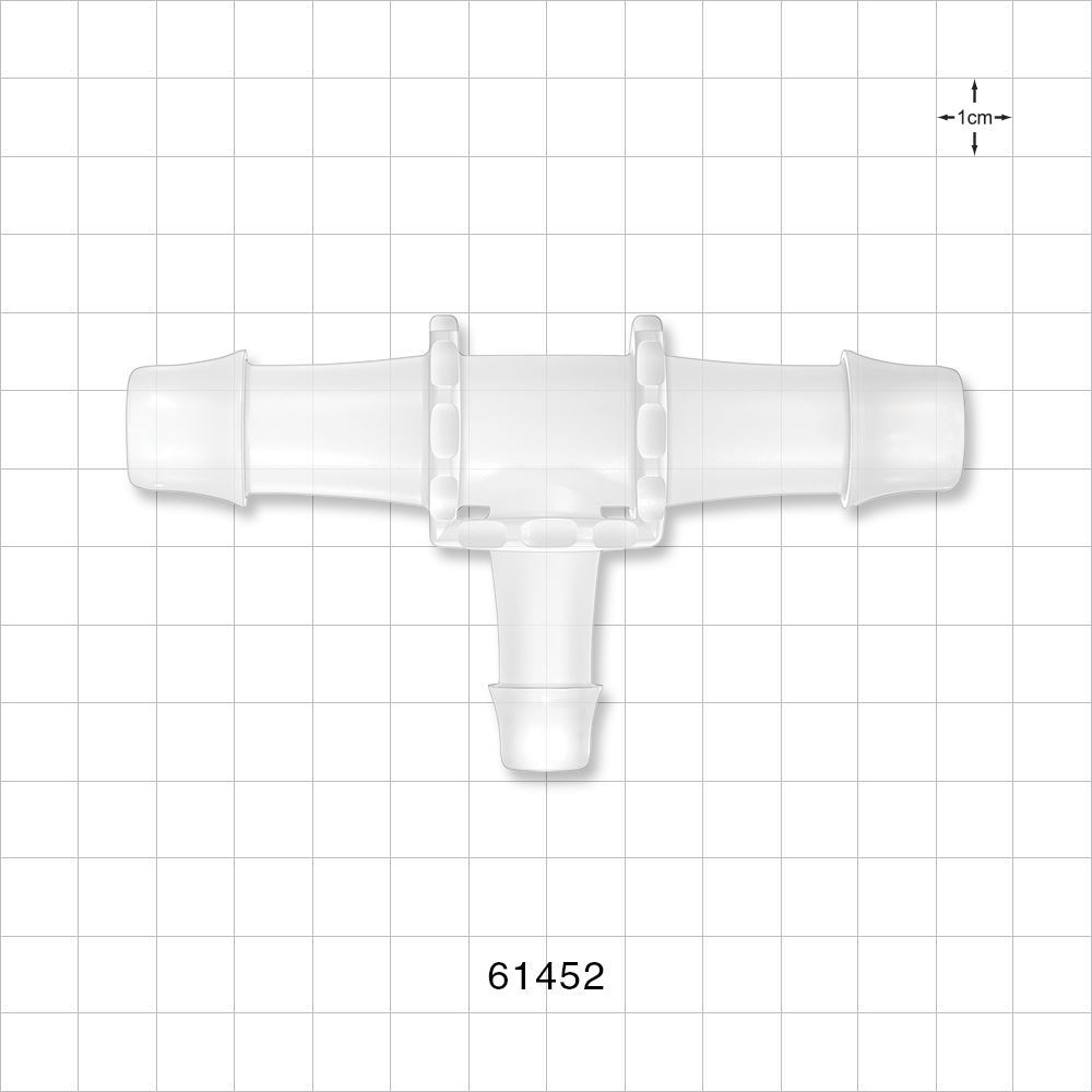 T Connector, Reducer, Barbed, Natural