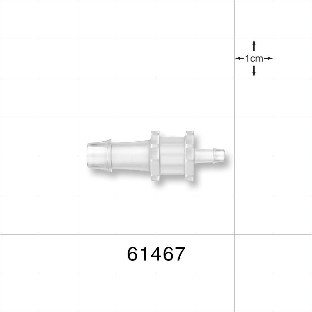 Straight Connector, Reducer, Barbed, Natural