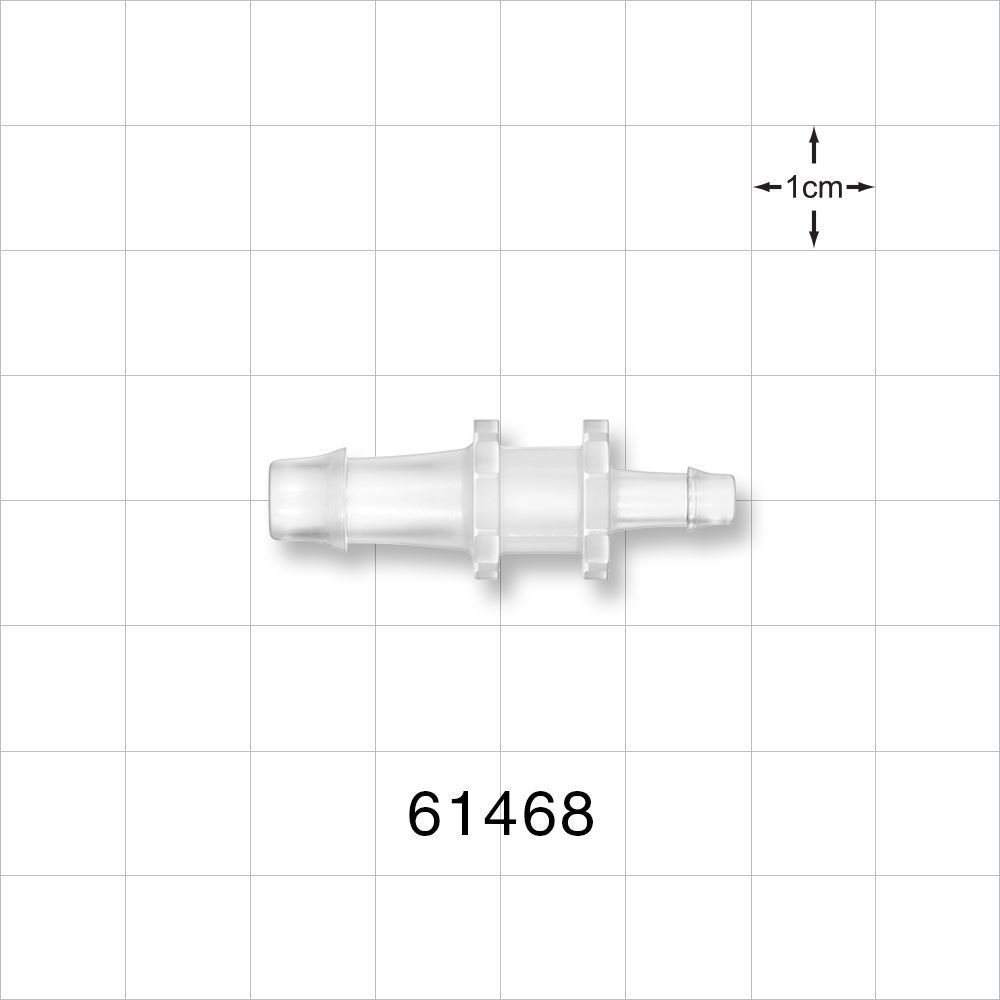 Straight Connector, Reducer, Barbed, Natural