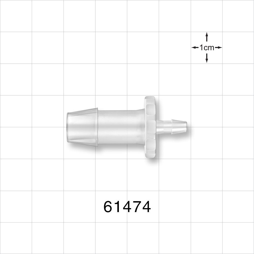 Straight Connector, Reducer, Barbed, Natural