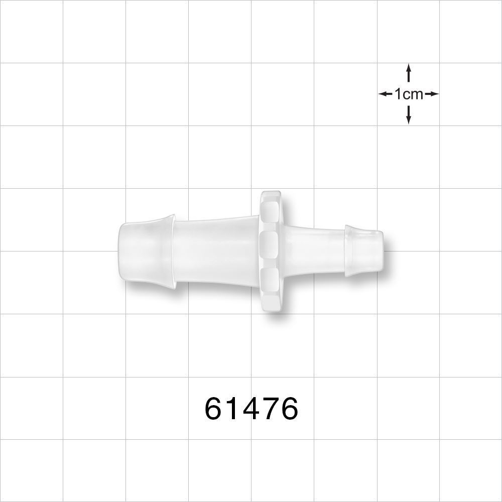 Straight Connector, Reducer, Barbed, Natural