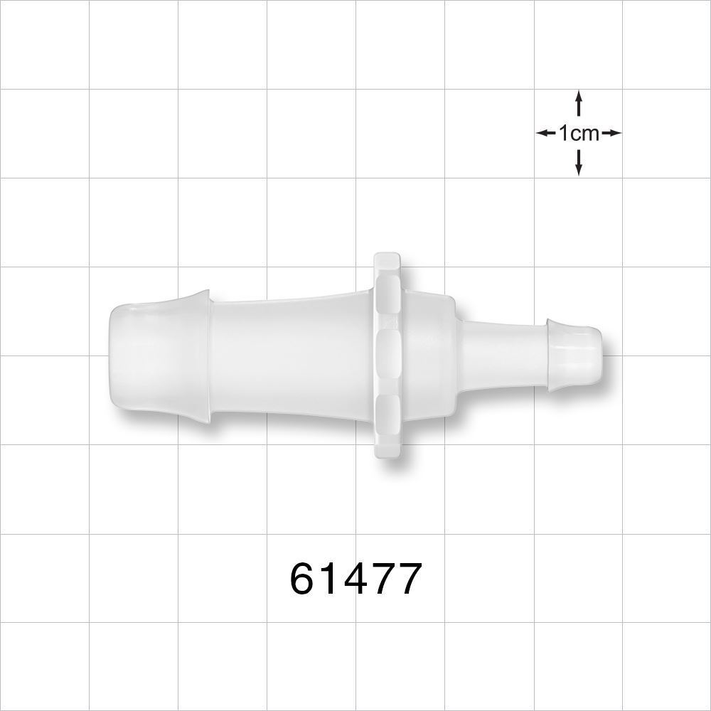 Straight Connector, Reducer, Barbed, Natural