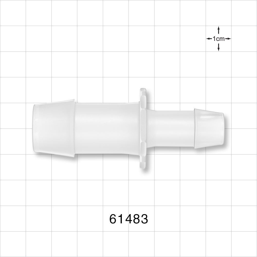 Straight Connector, Reducer, Barbed, Natural