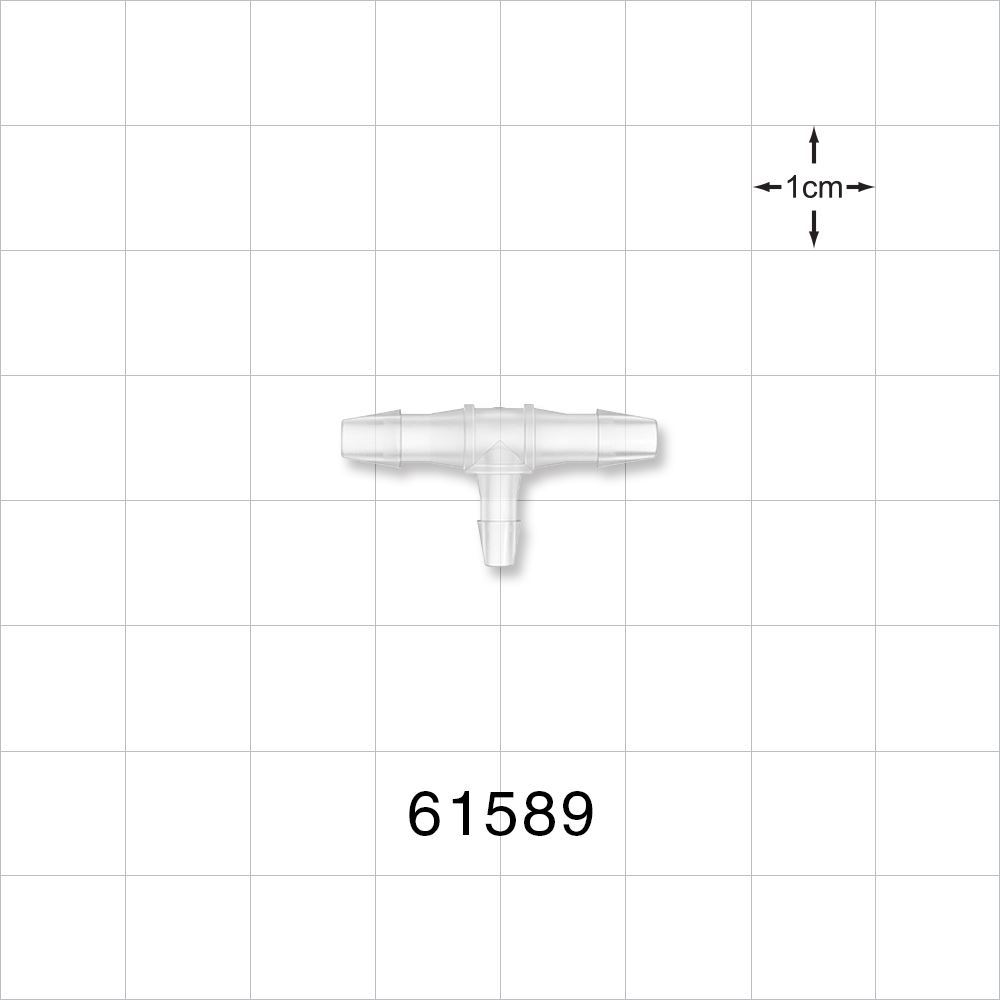 T Connector, Reducer, Barbed, Natural