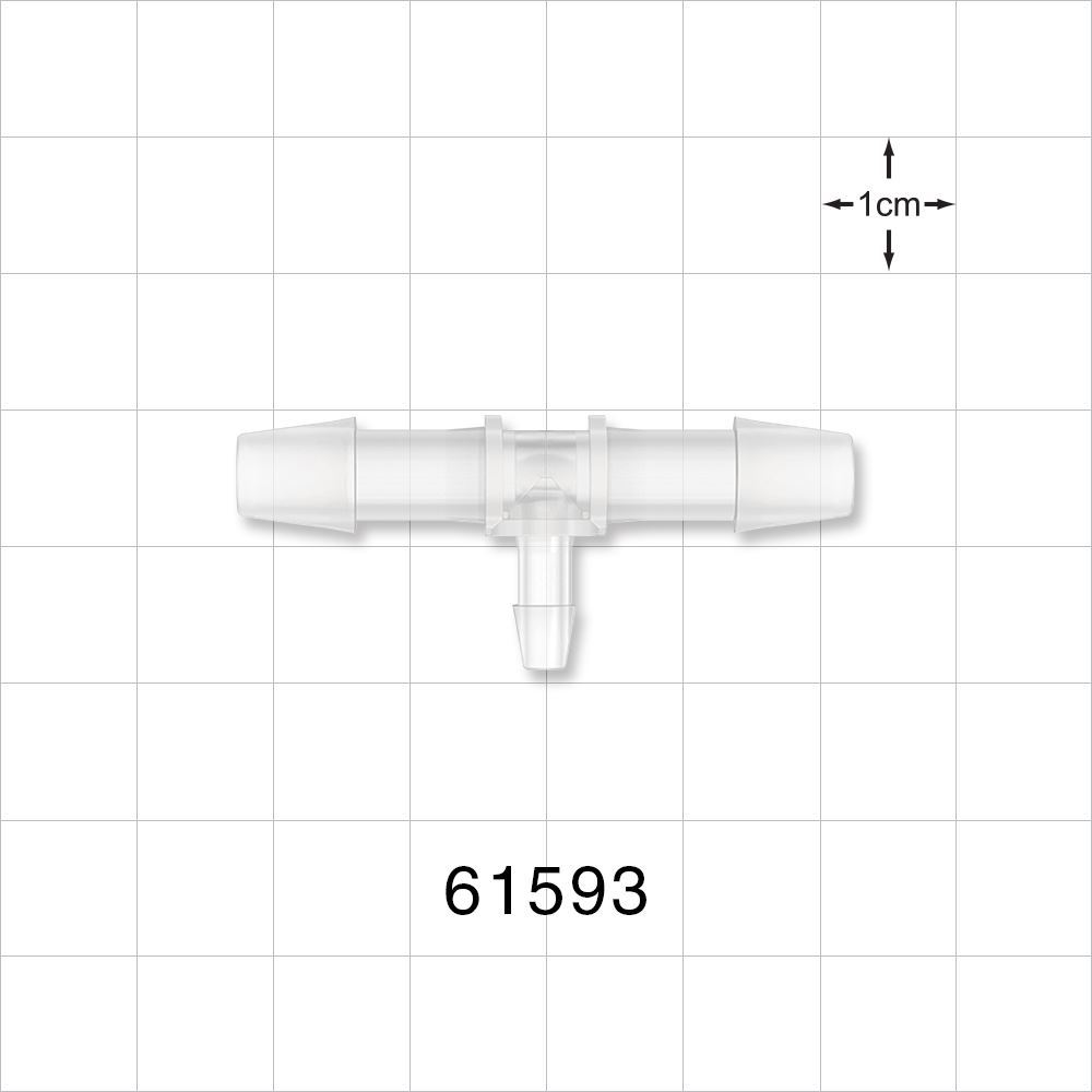 T Connector, Reducer, Barbed, Natural