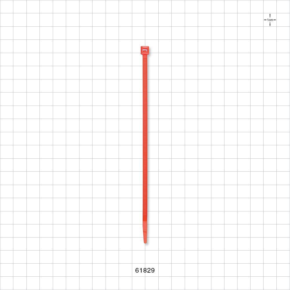 General Purpose Non-Reopening Cable Tie, Orange 100/Bag