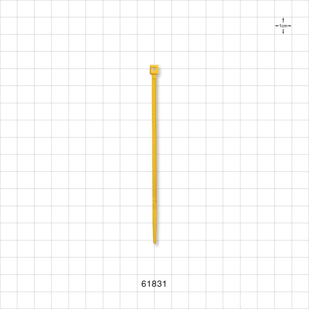 General Purpose Non-Reopening Cable Tie, Yellow 100/Bag