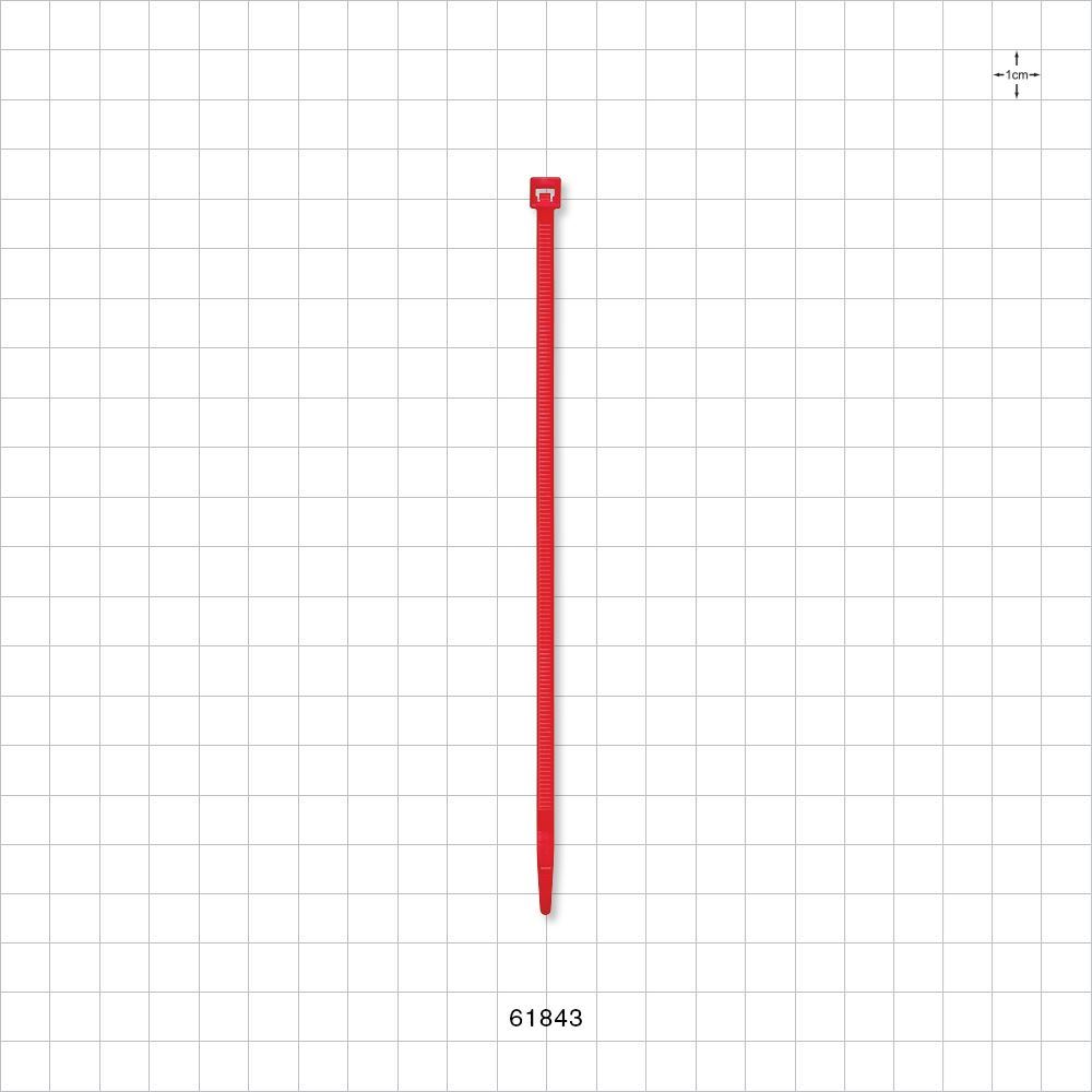 General Purpose Non-Reopening Cable Tie, Red 100/Bag