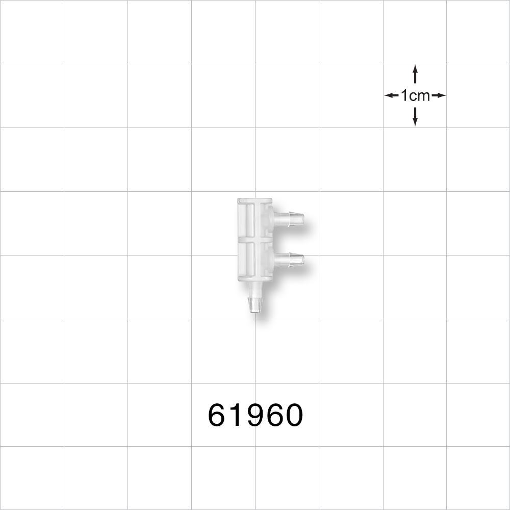 3-port F Style Manifold, Barbed, Natural