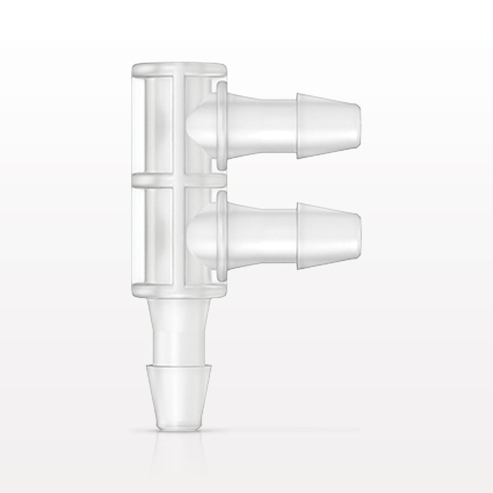 3-port F Style Manifold, Barbed, Natural