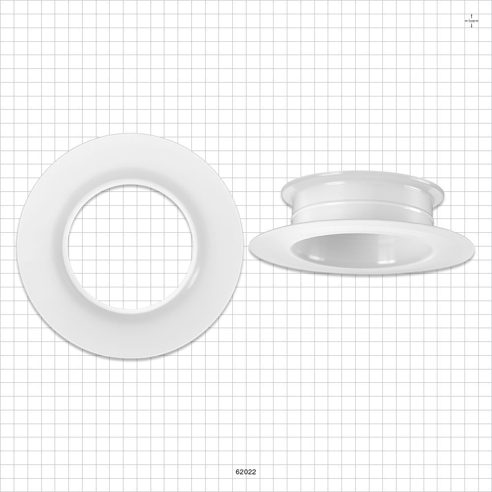 Bag Port Flange with Flat Plate, Natural