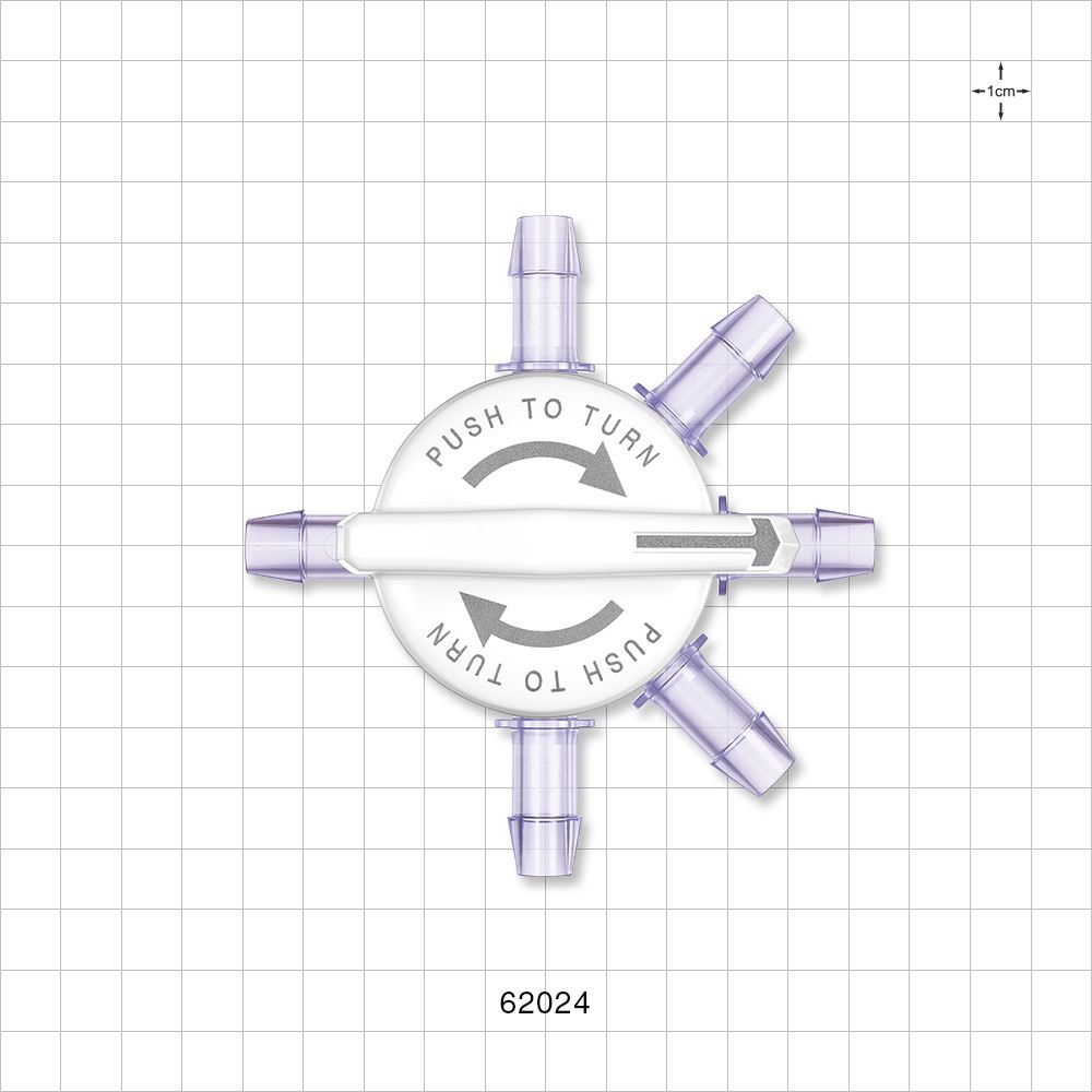 CYLINDRAFlow™ Manifold, 6 Ports, Barbed