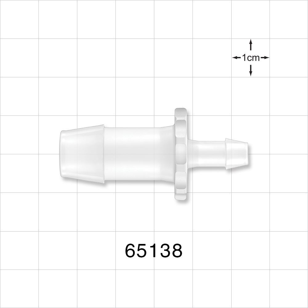 Straight Connector, Reducer, Barbed, Natural