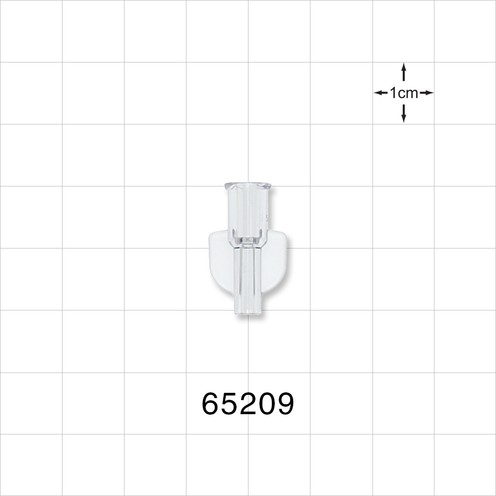 Female Luer Lock, Tubing Port, Clear