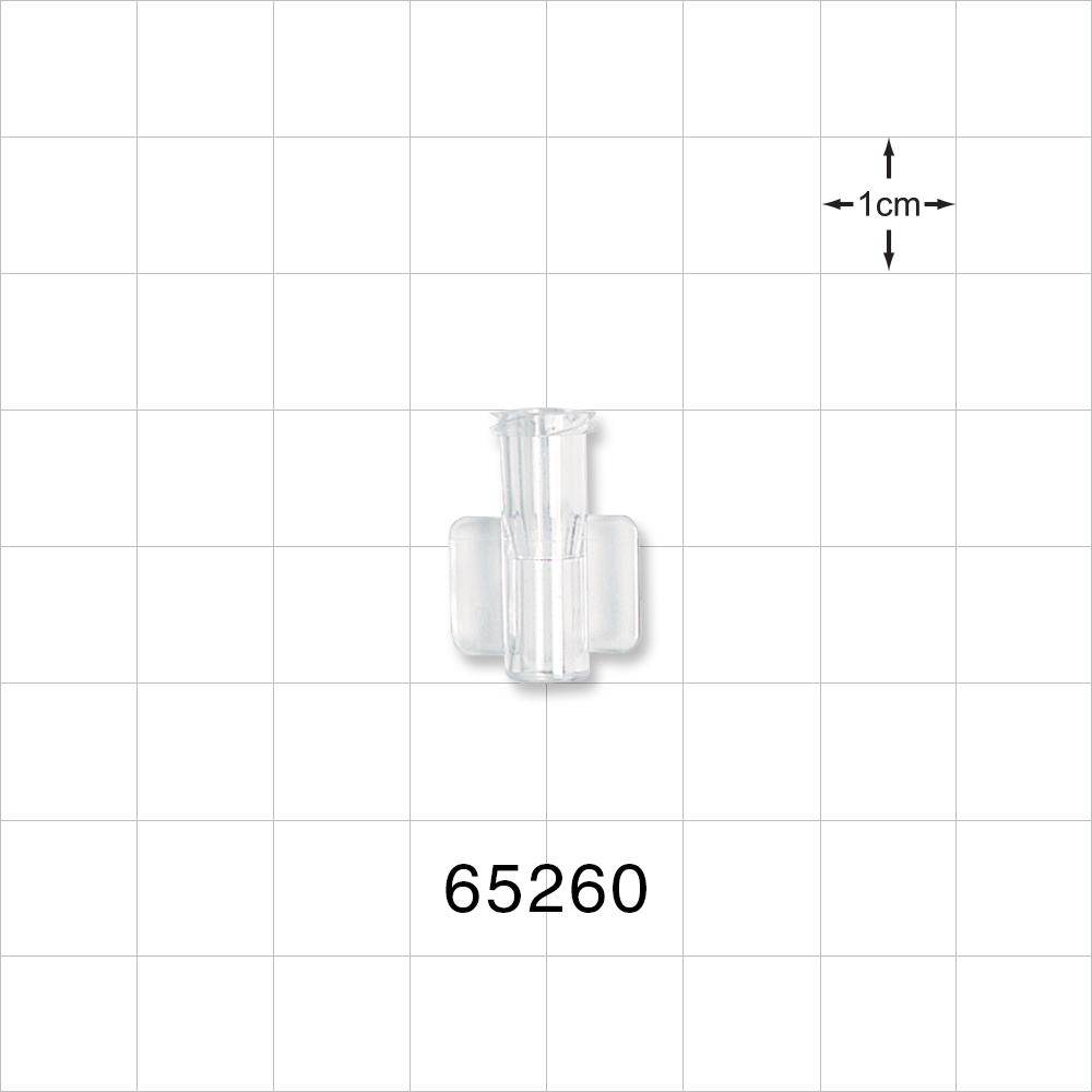 Female Luer Lock, Tubing Port, Clear