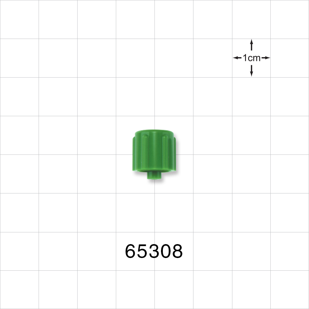 Discontinued Male Luer Cap, Vented, Dark Green