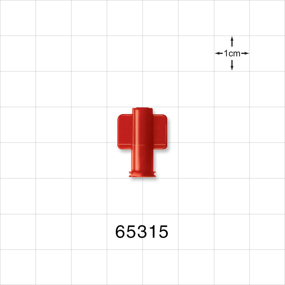 Female Luer Cap, Non-Vented, Red