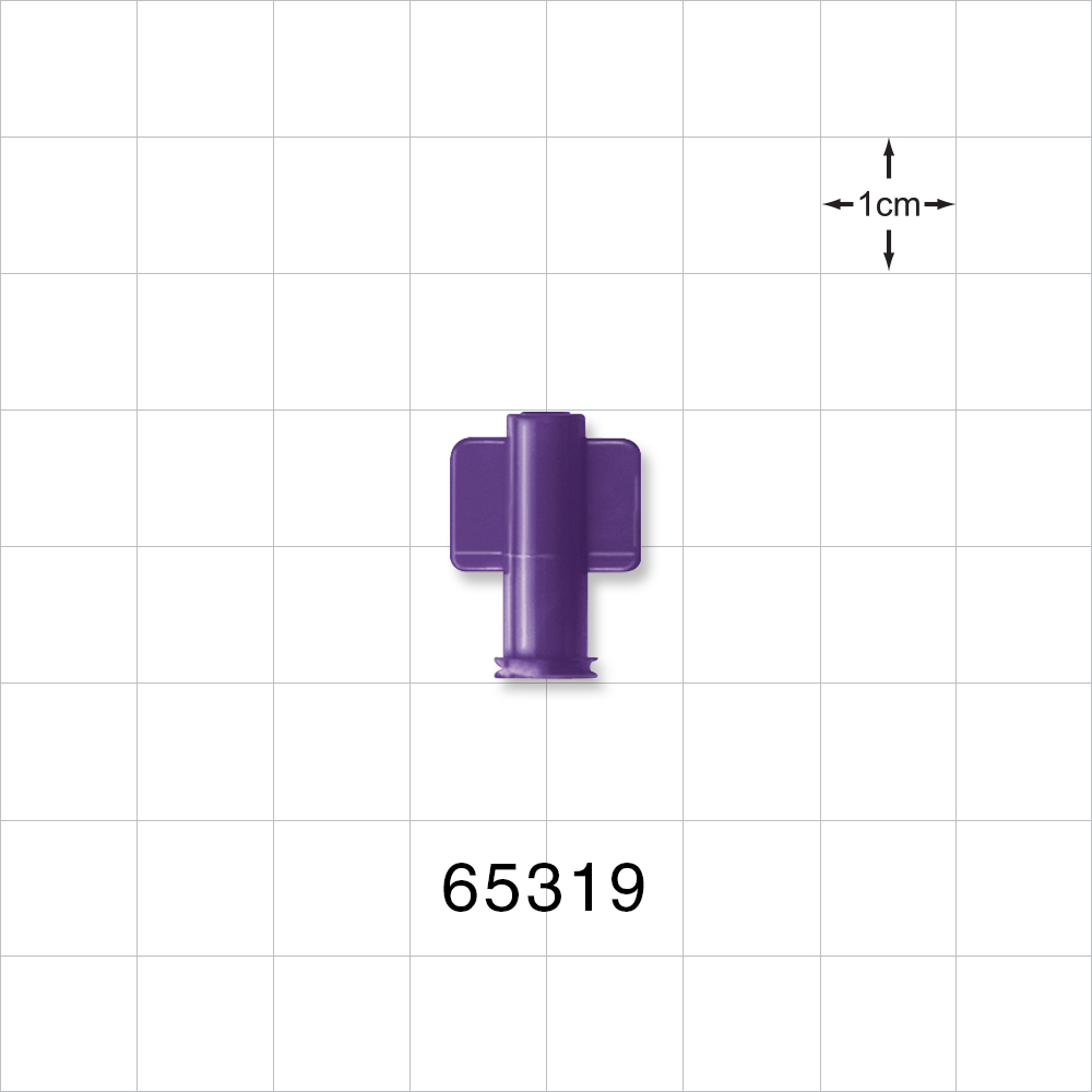 Female Luer Cap, Non-Vented, Purple