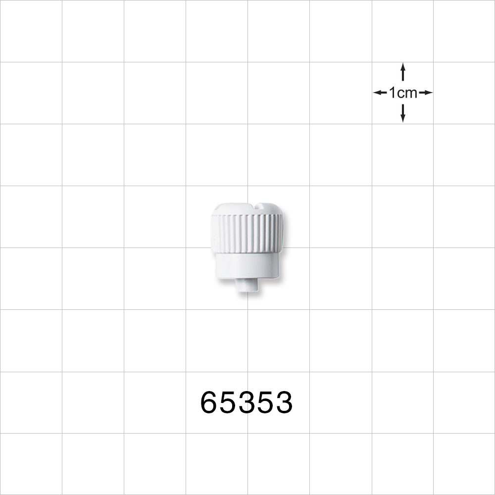 Male Luer Cap, Non-Vented, White