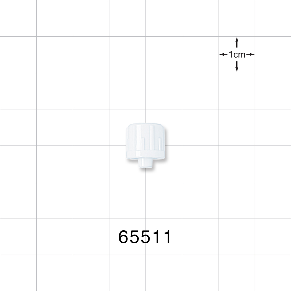 Male Luer Cap, Non-Vented, White