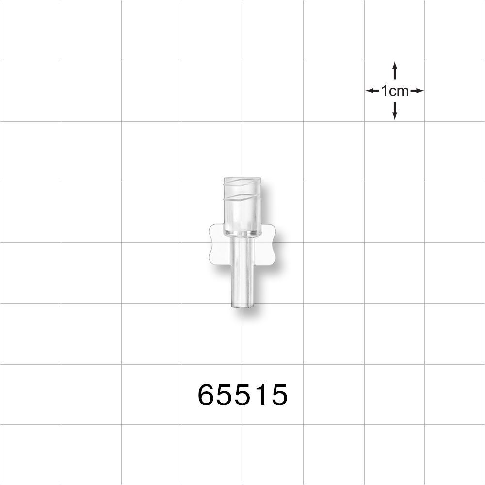 Female Luer Lock, Tubing Port, Clear