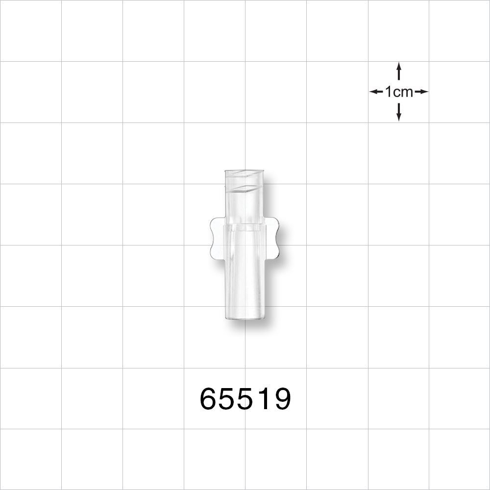 Female Luer Lock, Tubing Port, Clear