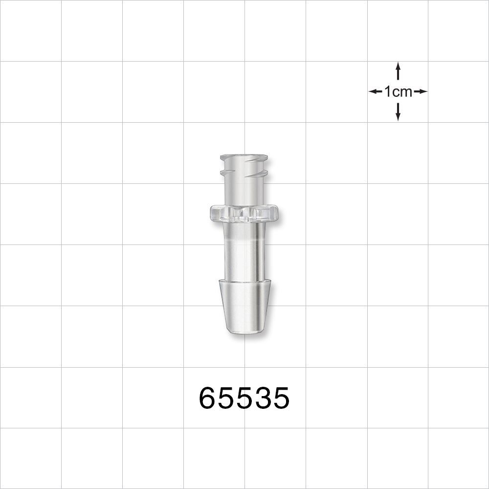 Female Luer Lock, Barbed, Clear