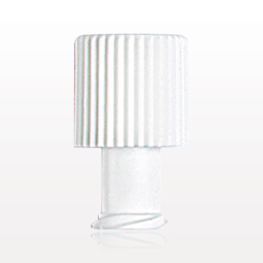 Double Dead-Ender Cap, Non-Vented w/Recessed Stem, White