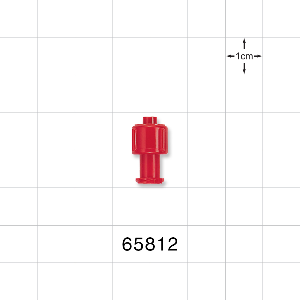 Double Dead-Ender Cap, Non-Vented, Red